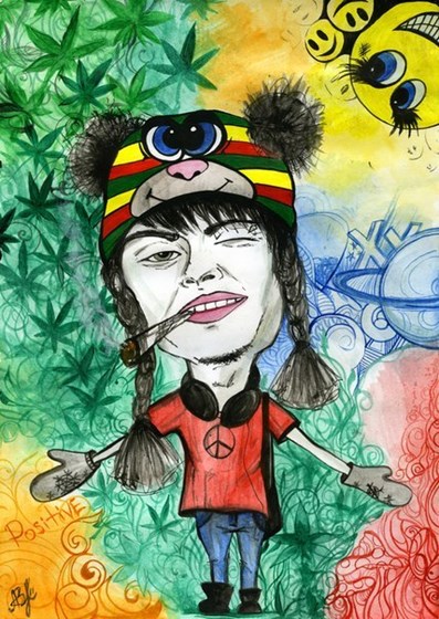 боди арт: шарж