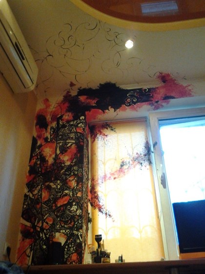 боди арт: Роспись стен