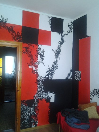 боди арт: Роспись стен